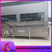 QD Industriële Bubbelwasmachine RVS Fruit- en Groentewasmachine voor Voedselverwerkingslijn