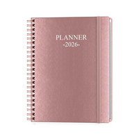 Carnet à spirales personnalisé, couverture rigide, papier offset, organiseur, journal, agenda pour l'école, planificateur