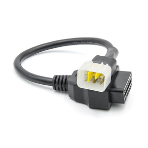 Adaptateur 6 broches vers OBD2 16 broches en gros pour moto <span class=keywords><strong>DELPH</strong></span>, câble adaptateur 6 broches pour moteur <span class=keywords><strong>DELPH</strong></span> - Product Image 1