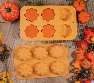 Molde para Pastel de Halloween con Forma de Calabaza de 6 Cavidades, Antiadherente de Platino LFGB, Libre de BPA, Moldes de Silicona para Pastel de Mousse - Product Image 5
