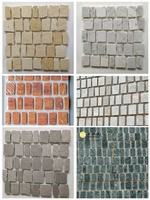Carreaux de mosaïque en marbre Scarpa personnalisés, couleur beige, épaisseur 10 mm, pour murs intérieurs, hôtels et sols extérieurs