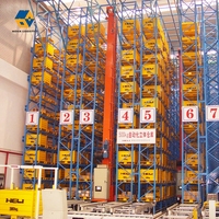 Système de rayonnage radio ASRS en acier avec revêtement en poudre, multi-niveaux, robuste et antirouille