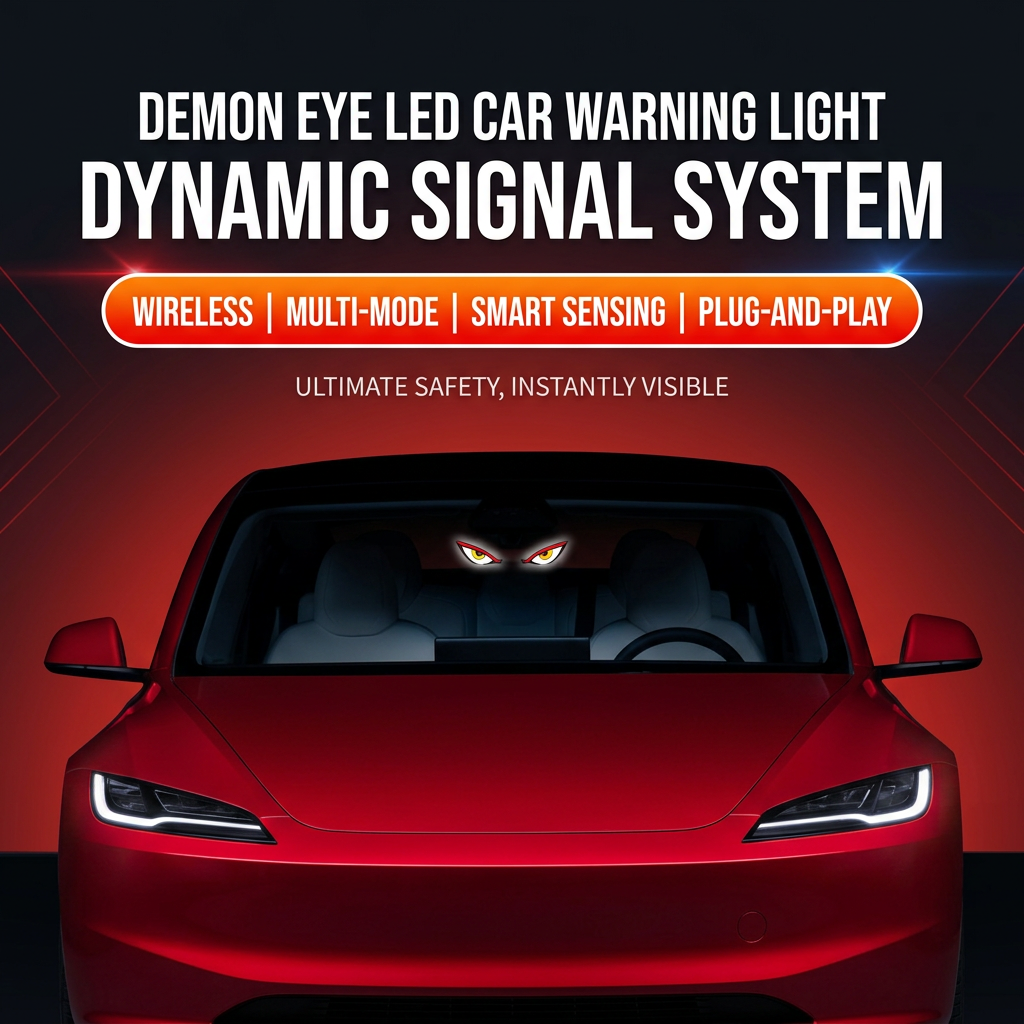 Solar NoWire Devil Eye LED Multi-Functional Decor Light Animated Expression Eye Sticker Lamp For All Vehicle Outdoor · image 2