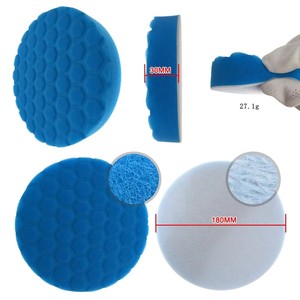 Tamponi per <span class=keywords><strong>Lucidatura</strong></span> e Finitura in Spugna con Velcro Multicolore di Alta Qualità, 7 Pollici 180mm, per Cura dell'Auto - Product Image 3