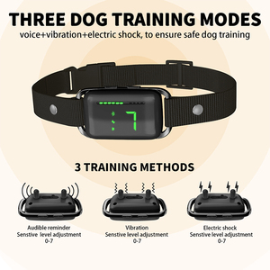 <span class=keywords><strong>Collar</strong></span> de ladridos para perros Sin golpes/<span class=keywords><strong>Collar</strong></span> de ladridos de choque seguro con modo de choque ajustable Impermeable Recargable Anti <span class=keywords><strong>Collar</strong></span> - Product Image 2