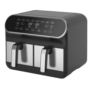 Friggitrice a doppio cestello con due zone di cottura Oil Free Digital Touch screen 8L 10L doppio riscaldatore <span class=keywords><strong>xxl</strong></span> <span class=keywords><strong>airfryer</strong></span> - Product Image 3