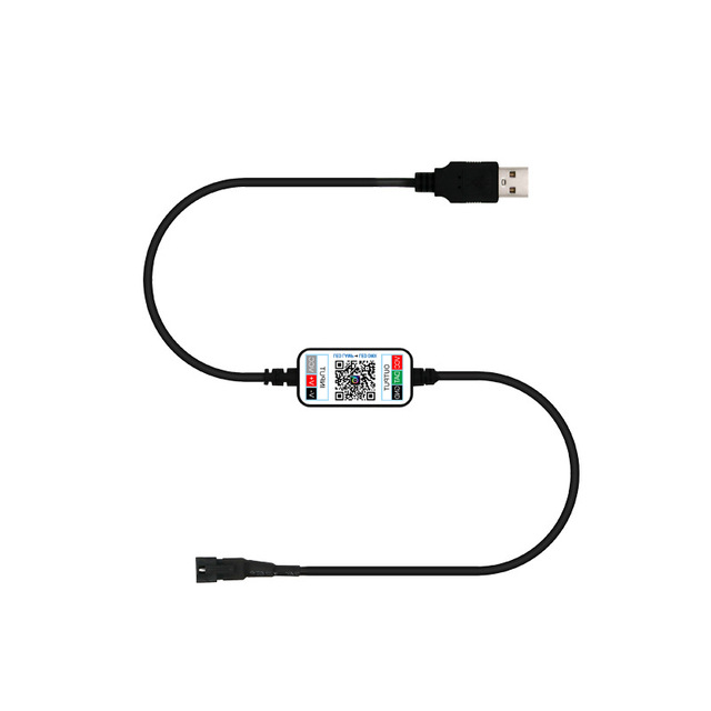 Dream Color WS2812B Mini LED Strip Controller DC5V USB for Music Sync 6A Output Current Manual DMX Lighting Dimmer for
