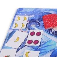 Tapis de jeu XXL personnalisé par sublimation, base en caoutchouc antidérapante, tapis minimaliste portable pour jeux de cartes TCG