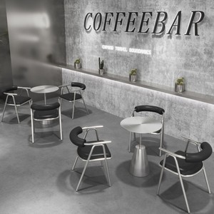 Muebles Modernos para Restaurantes, Mesas y Sillas de Acero Inoxidable Resistentes, Montables en la Pared, para Cafeterías - Product Image 2