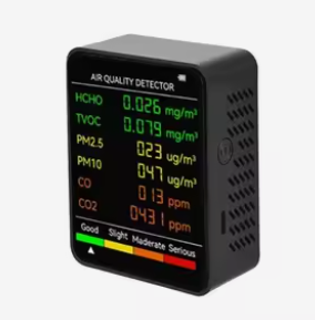 Monitor per la Qualità dell'Aria Interna 6-in-1 HCHO TVOC PM2.5 PM10 CO CO2 M8-6T con Batteria Ricaricabile Integrata per Casa, Ufficio, Auto e Ambienti - Product Image 4