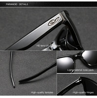 Lunettes de soleil de créateur PARANOID 2026 pour hommes et femmes, polarisées, verres vert-bleu, avec montures uniques transparentes or-rouge