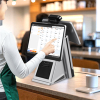 Terminal de paiement à reconnaissance faciale, écran tactile 15,6 pouces, système POS RK3568 Android 11, caisse enregistreuse tout-en-un