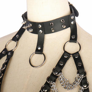 Chaîne de corps <span class=keywords><strong>sexy</strong></span> punk <span class=keywords><strong>Komi</strong></span>, chaîne de taille à col halter, chaîne de corps, soutien-gorge, bijoux de corps pour femmes - Product Image 4