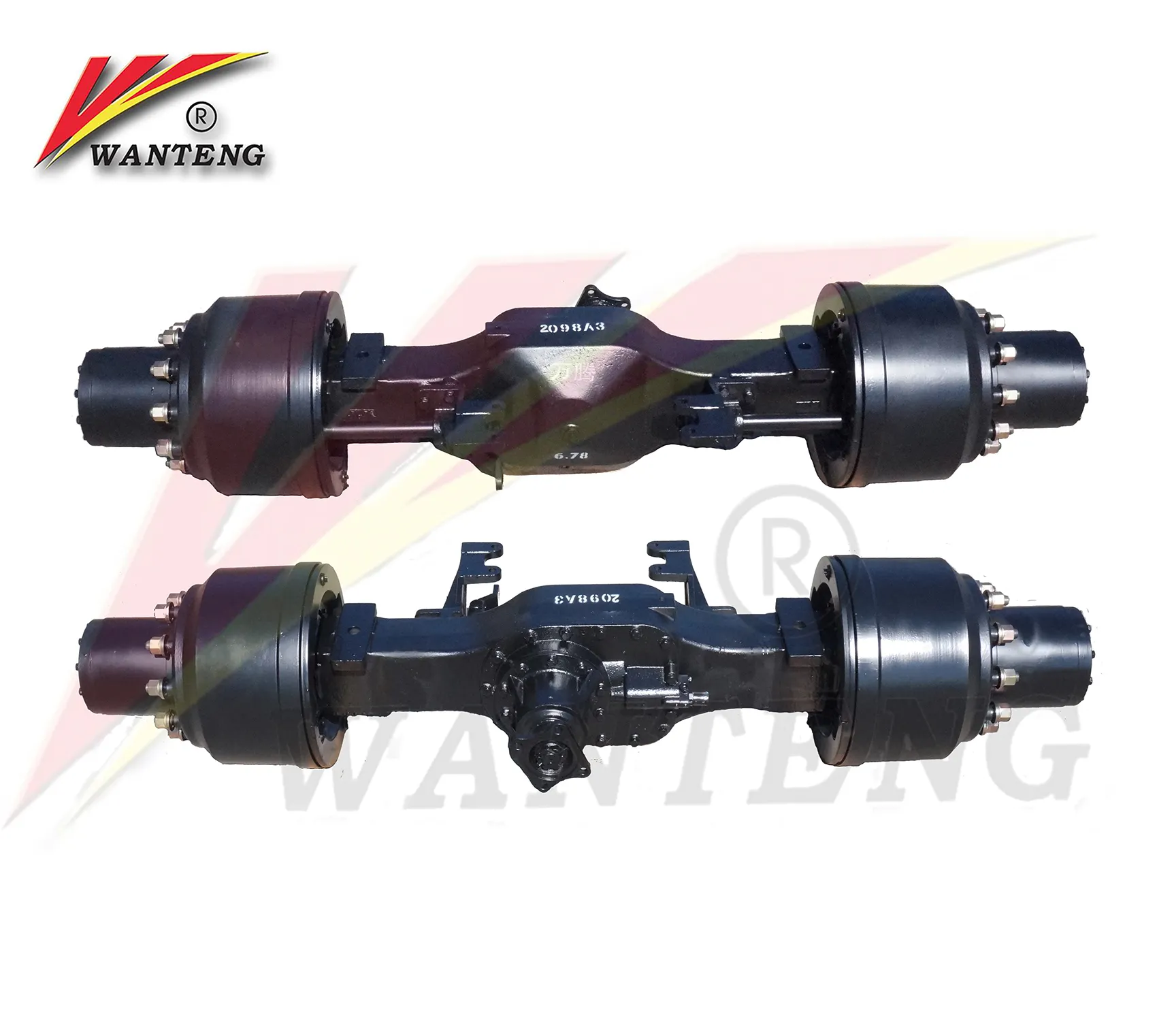 6X6 Tailer Rear Torsion Axle With Front Wheel Reducer