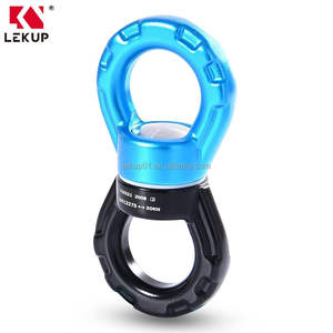 7075 Aviation aluminium 35KN 360 degrés sécurité dispositif de rotation mousqueton Clip escalade corde Web <span class=keywords><strong>arbre</strong></span> balançoire pivotant Spinner - Product Image 1