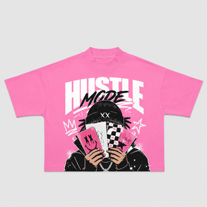 เสื้อยืดผู้ชายทรงโอเวอร์ไซส์ ตัดเย็บพิเศษ ผ้าคอตตอนหนา 300GSM ซักแล้ว ทรงบ็อกซี่ สั้น ตกแต่งด้วยคริสตัล จากผู้ผลิตเสื้อยืดแบบสั่งทำ - Product Image 2