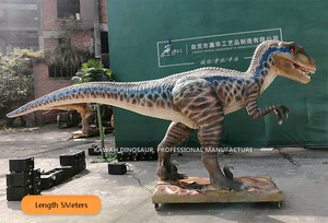 Dinosaurio animatrónico al aire libre en jaula, dinosaurio de <span class=keywords><strong>tamaño</strong></span> real, modelo animatrónico, <span class=keywords><strong>Velociraptor</strong></span> para Dino Park - Product Image 3