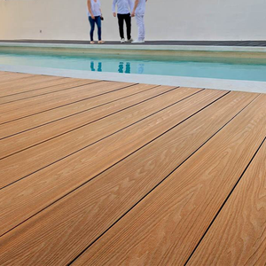 Plancher en bois composite CE, terrasse en bois composite durable, terrasse en bois-plastique composite, terrasse en WPC à emboîtement sans joint pour l'extérieur - Product Image 3