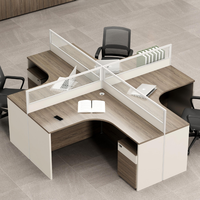 Centro de trabajo de llamadas de madera moderno basado en actividades, estación de trabajo de oficina Modular con bandas de borde de PVC, marco de acero recubierto de polvo