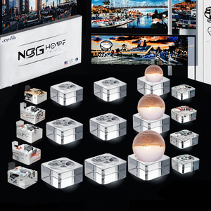 Xách Tay Thân Thiện Với Môi Rõ Ràng Nhựa Đứng Cho Quảng Trường Pha Lê Hiển Thị Phong Cách Hiện Đại Cơ Sở Dễ Dàng Lắp Ráp Cho Easter Egg Golf Bóng - Product Image 3