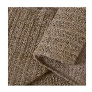 Tessuti tessili per la casa in tessuto di paglia di rafia naturale finta all'ingrosso per cuscino e borsa in carta rafia