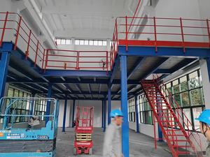 A plataforma resistente industrial do armazenamento do armazém do metal do sistema protegido corrosão do assoalho do mezanino racks prateleiras - Product Image 3