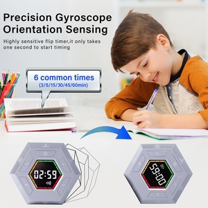 LED dijital su geçirmez çevre dostu mutfak zamanlayıcı pişirme için manyetik altıgen görsel çevirme zamanlayıcı ev ABS malzeme - Product Image 2