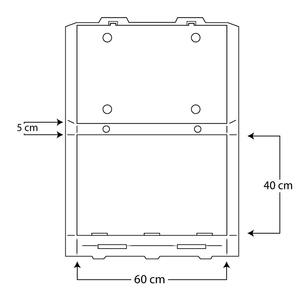 <b>Pizza</b> <b>Box</b> 40x60 Cm With Italian Closure Random Packaging Graphics Disposable Lunch <b>Box</b> - Product Image 2