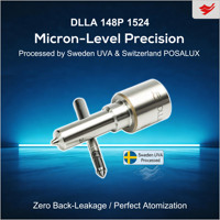 Nosel Injektor Bahan Bakar Diesel Presisi Tinggi Baru DLLA148P1524 untuk Mesin MAN TGA Sistem Common Rail 0433171939 Baja