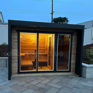 <span class=keywords><strong>Sauna</strong></span> sec et hammam extérieur rectangulaire, poêle <span class=keywords><strong>infrarouge</strong></span> en bois <span class=keywords><strong>de</strong></span> cèdre rouge, maison <span class=keywords><strong>de</strong></span> spa, baril <span class=keywords><strong>de</strong></span> <span class=keywords><strong>sauna</strong></span>, revêtement extérieur en aluminium - Product Image 3