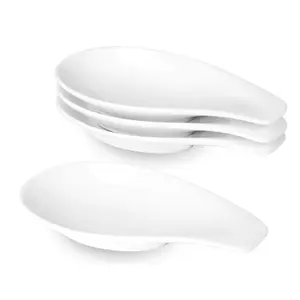 Soporte de utensilios personalizado blanco para encimera de cocina, soporte de cerámica para cuchara