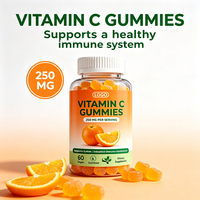 Gummies de Vitamine C 250mg Véganes – Soutien Immunitaire, Complément Masticable pour Adultes, Antioxydant, Santé de la Peau, Collagène