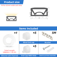 Venta caliente 1 Cm Corte 5M 10M 50M 100M Ip67 RGB Silicona Led Neon Light Strip 12V 24V Flexible Soft Led Neon Flex
