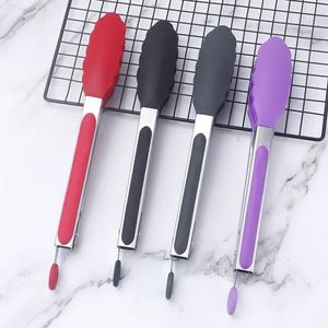 34 cm Heavy Duty Stainless Steel Kitchen Tongs with <b>Silicone</b> Tips - Locking Non-slip Heat Resistant Food Tongs for BBQ & Salad - Product Image 4
