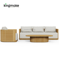 Luxuriöses Teakholz-Gartensofa-Set für Villa, Resort und Hotel - Hochwertige Outdoor-Möbel für Gewerbeprojekte