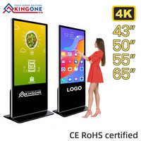 Kiosco Digital con Pantalla Táctil Infrarroja LCD de 43/50/55/65/75 Pulgadas, para Publicidad en Centros Comerciales, de KINGONE Factory