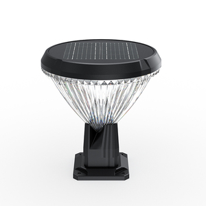 आउटडोर गार्डन सौर रोशनी मार्ग सजावटी बोलार्ड लाइट स्क्वायर राउंड लॉन लैंप स्पाइक पार्क सड़क परिदृश्य प्रकाश <span class=keywords><strong>3</strong></span> रंग - Product Image 5