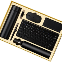 Coffret cadeau employé pour le bureau Coffret cadeau d'entreprise Costume d'homme d'affaires promotionnel de luxe Combo clavier Power Bag