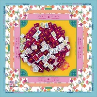 Jeu de tuiles de Mahjong américain en stock aux États-Unis, modèle Lagoon, tuiles de Mahjong américaines personnalisées à 4 couches, sculptées à la main, jeu de Mahjong américain avec 160 tuiles