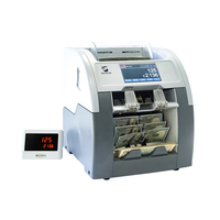 Compteur de billets de banque de qualité bancaire avec double CIS, vitesse de 1000 billets/min, deux poches, imprimante thermique et écran LCD couleur de 5 pouces