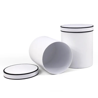 Boîte d'emballage en tube de papier rond avec laminage mat imperméable haut de gamme personnalisé pour coffret cadeau cosmétique