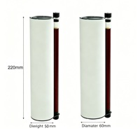 Conteneur à sushi jetable écologique en papier de 50 ml, tube d'emballage à sushi personnalisable, accessoire de fabrication de sushi pour la restauration