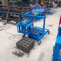 Machine industrielle de fabrication de blocs de ciment creux 2-45, équipement mobile de fabrication de briques à faible consommation d'énergie, garantie d'un an