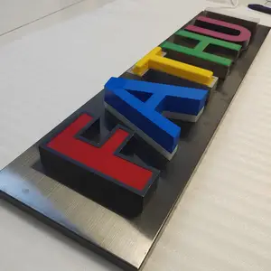 3D照明广告标志字母显示通道发光二极管字母标志样品盒字母电子