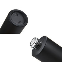 Bouteilles en verre dépoli noir mat 30ml-80ml, 100 pièces, sérigraphiées pour sérum de soin, lotion cosmétique, avec pompe à pression et compte-gouttes