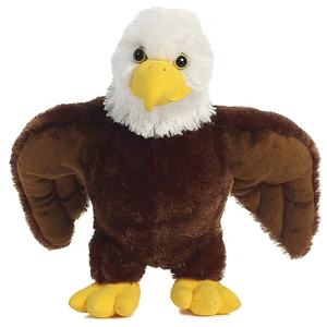 Animal de peluche de la vida Real, pájaro salvaje, águila calva, mascota, juguete personalizado con logotipo OEM - Product Image 4