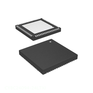 ชิ้นส่วนอิเล็กทรอนิกส์แบบฝังแผ่นสัมผัส68 VFQFN CY8C24094-24LTXI - Product Image 1