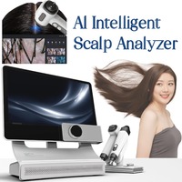 Appareil portable professionnel d'analyse des cheveux et du cuir chevelu avec détection de repousse des cheveux et prise en charge multilingue pour salon et usage domestique