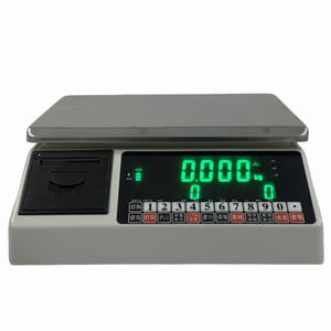 Intelligente 15 kg 0,5 g 30 kg 1 g elektronische Waage mit eingebautem Etikettendrucker 30 kg Kapazität Tischwaage