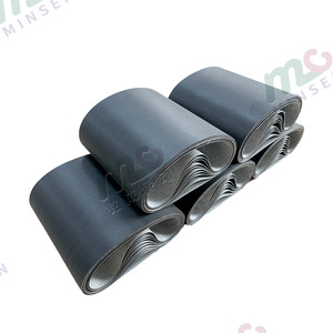 Bande transporteuse en PU noir sans couture Minsef pour la logistique et le pesage, avec conception intégrée sans joint - Product Image 2